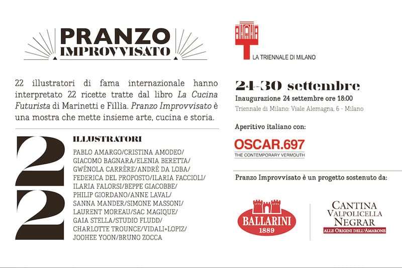 Domìni Veneti "Pranzo Improvvisato": invito alla Triennale di Milano